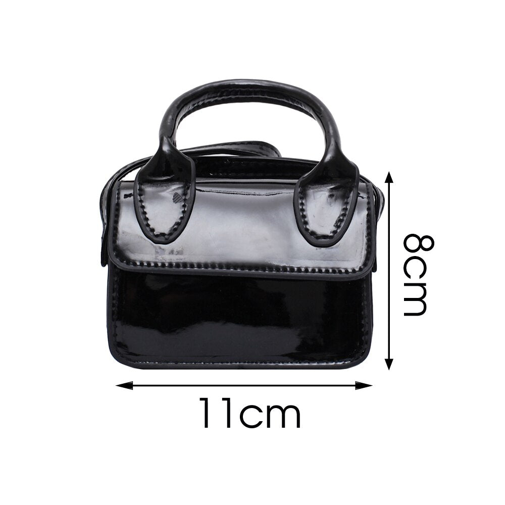 Fashion Super Mini Handbags for Women Cute Shoulder Bags Luxury Designer Small Crossbody Bags Solid Color Girls Messenger Bags