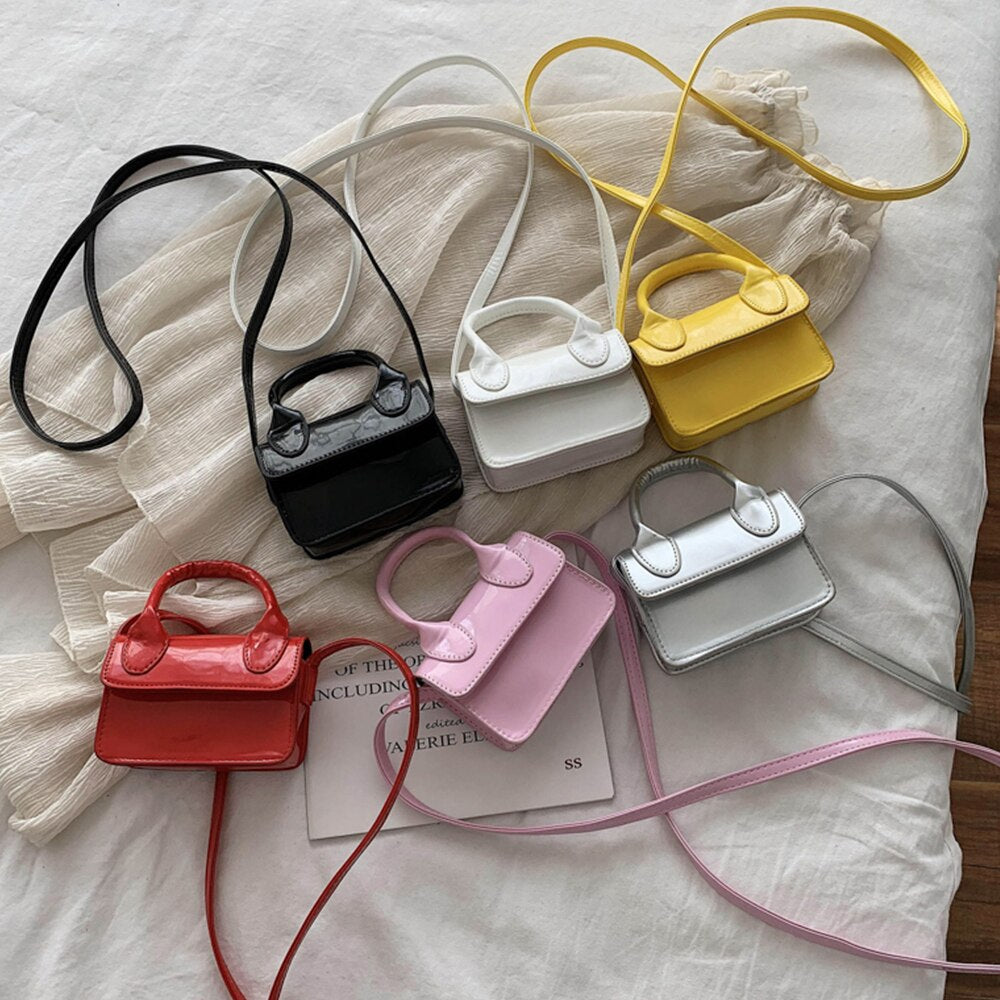 Fashion Super Mini Handbags for Women Cute Shoulder Bags Luxury Designer Small Crossbody Bags Solid Color Girls Messenger Bags