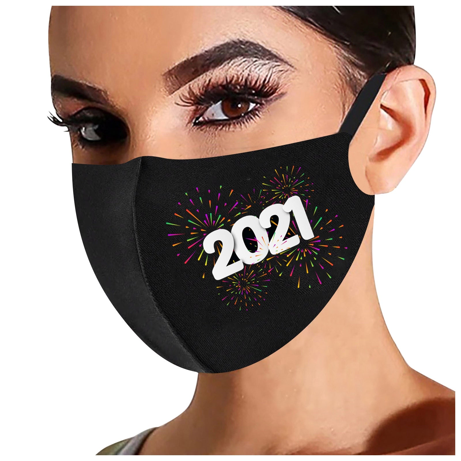 Fashion Washable Reusable Pollution Cover Face Masks For Face With Adult Halloween Cosplay 2021 Happy New Years Cutton Mask