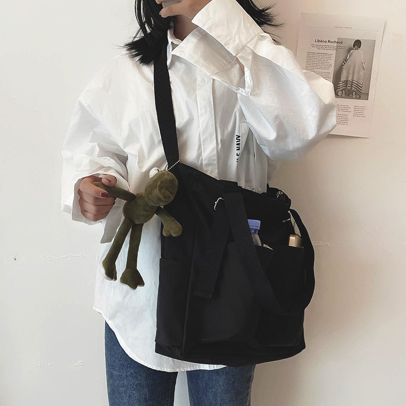 Female Bag Shoppers Simple Fashion Zipper Handbags Shoulder Waterproof Large Capacity Tote Bags 2021 Women's Brand Crossbody