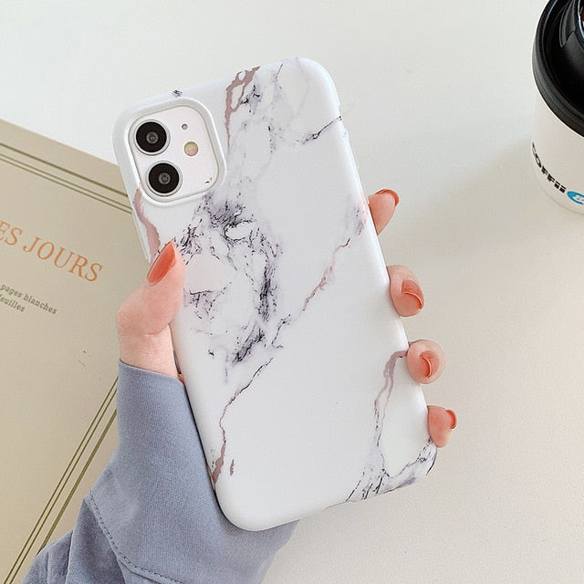 For iPhone 12 Pro Case Gradual Color Marble Phone Case For iPhone 12 11 Pro Max XR XS XS Max 7 8 Plus Soft IMD Phone Back Cover