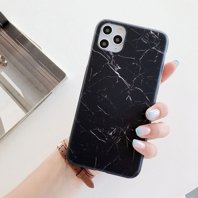 For iPhone 12 Pro Max Case Gradient Ocean Marble Phone Case For iPhone 12 11 Pro Max XR XS Max 7 8 6 Plus X Soft IMD Cover Coque