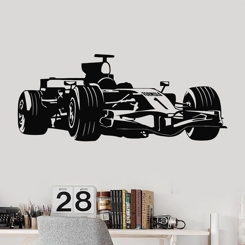 Formula 1 Race Car Garage Decor Children's RoomVinyl Wall Decal For Living Room Wall Stickers for Baby Room Boy Large Mural C666