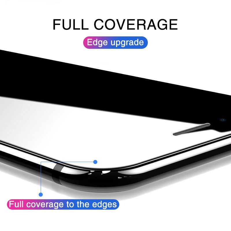 Full Cover protective glass on iPhone X XS 11 Pro Max XR Screen Protector Tempered glass For iphone 11 Pro Max glass Curved edge
