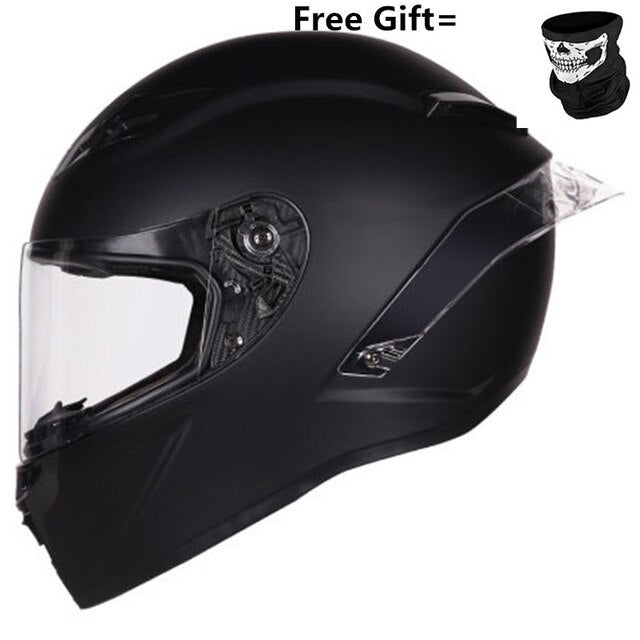 Full Face Motorcycle Helmet Casco Moto Professional Racing Helmet Capacete Moto Kask DOT Motocross Off Road Touring with mask S