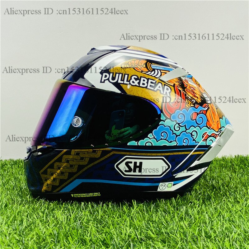 Full Face Motorcycle Helmet X14  Marquez  Lucky Cat Motegii 3 Anti-fog Visor Riding Motocross Racing Motobike Helmet