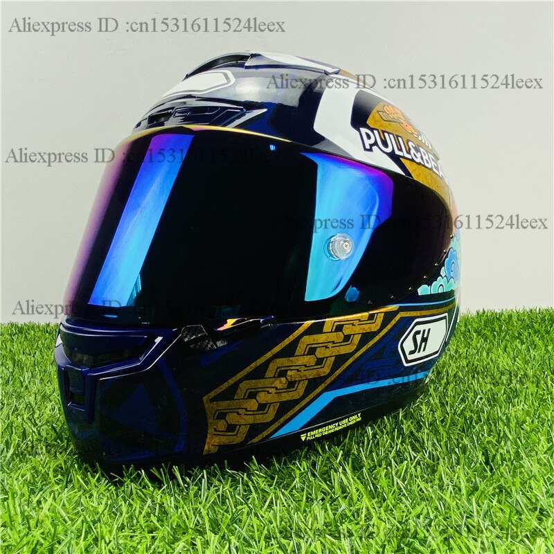 Full Face Motorcycle Helmet X14  Marquez  Lucky Cat Motegii 3 Anti-fog Visor Riding Motocross Racing Motobike Helmet