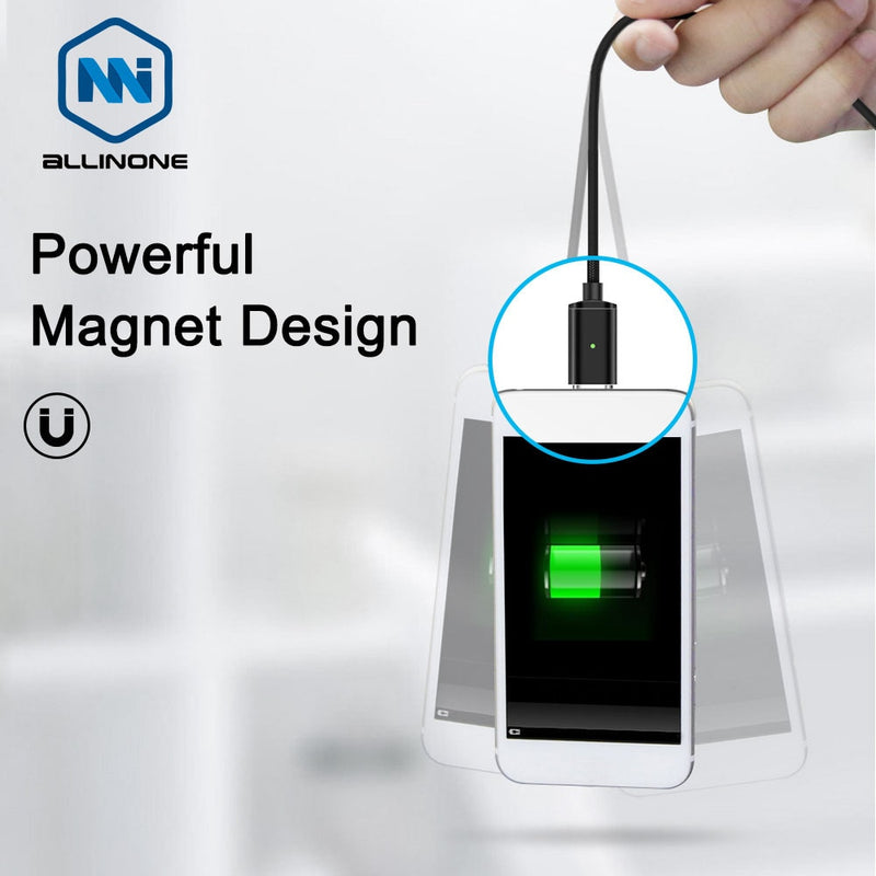 GARAS Magnetic Cable Micro USB/Type C  Charger 3 in 1  Type C Fast Charging Mobile Phone Cables  Usb C android Charger and  Data
