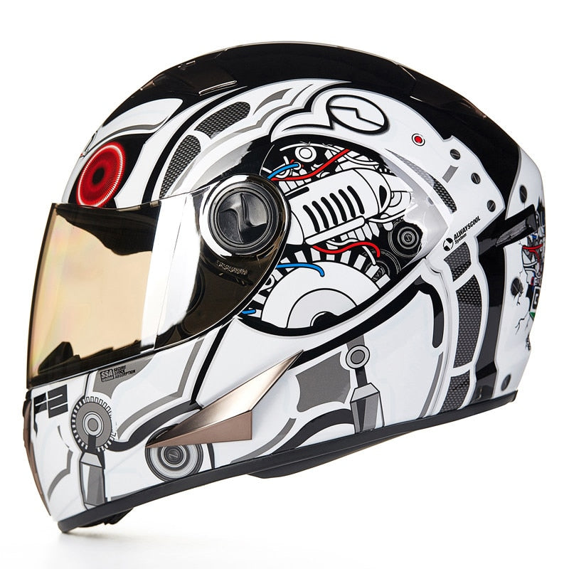 Genuine BEON 500 Full Face Motorcycle Helmet ECE MTB ATV Summer Winter Men Motorbike Moto Bike Racing Helmets