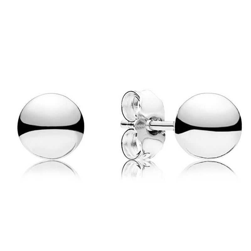 Golden Classic Hearts Of Signature Glacial Beauty Classic Wish 925 Sterling Silver Earring For Women DIY Gift Pandora Jewelry