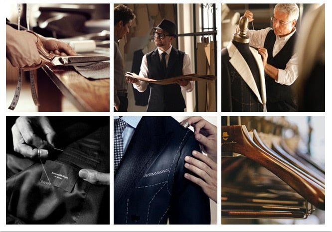 Grey Herringbone Tweed Men Suit Vintage Fall Winter Groom Tuxedo Ternos Formal Wedding Suits For Men 3 Piece Men's Classic Suit