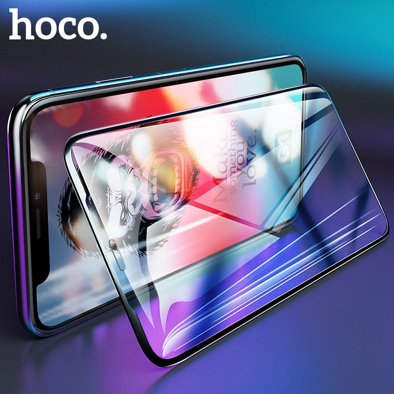 HOCO 3D Screen Protector Full Cover Glass for iPhone 11 Pro Max Curved Edge Tempered Glass Film for iPhone X XR XS Max 7 8 plus
