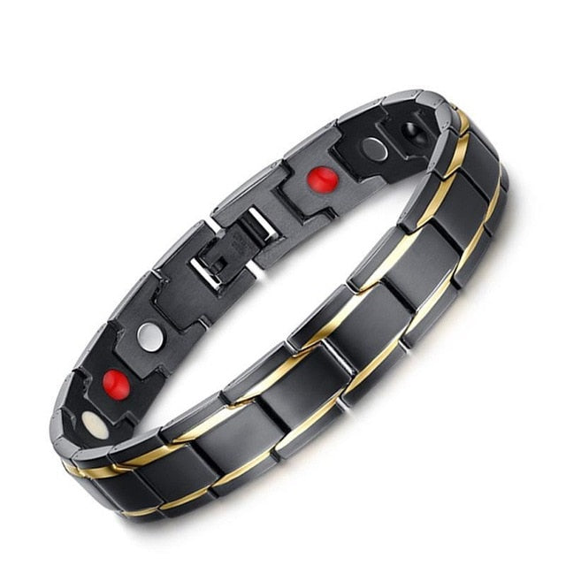 Health Care Weight Loss Magnetic Therapy Elemental Bracelet Arthritis Pain Relief Health Energy Bio Magnetic Male Gift