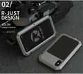 Heavy Duty Metal Aluminum Phone Case for iPhone 12 11 Pro Max XR XS 6 6S 7 8 Plus X 5S SE 2020 Doom Armor Shockproof Case Cover