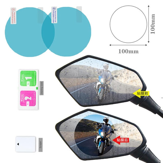 Helmet Clear Anti-Fog Rainproof Patch Film Universal Lens Helmet Motorcycle Visor Fog Resistant For Moto Motocross Accessories