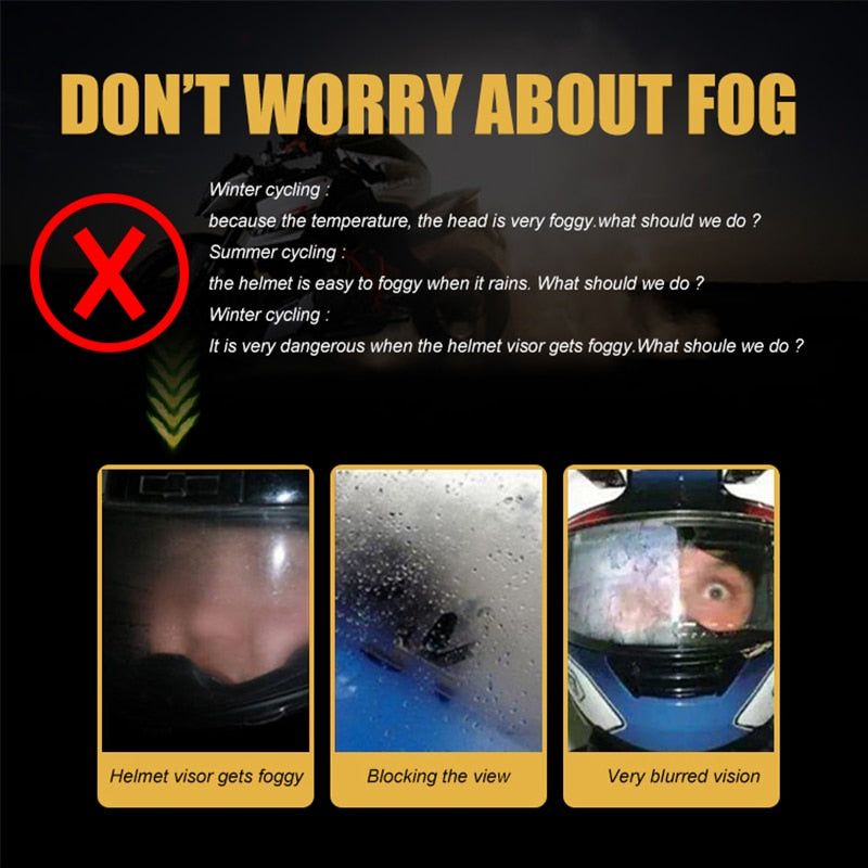 Helmet Clear Anti-Fog Rainproof Patch Film Universal Lens Helmet Motorcycle Visor Fog Resistant For Moto Motocross Accessories
