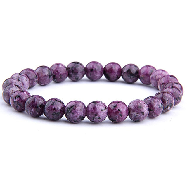 High Quality Natural Stone Beads Bracelets For Women Men Fashion Lapis Lazuli Bracelets Elastic Energy Pulsera Homme Jewelry