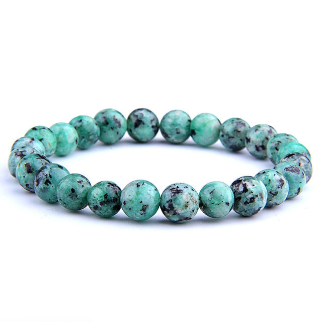 High Quality Natural Stone Beads Bracelets For Women Men Fashion Lapis Lazuli Bracelets Elastic Energy Pulsera Homme Jewelry
