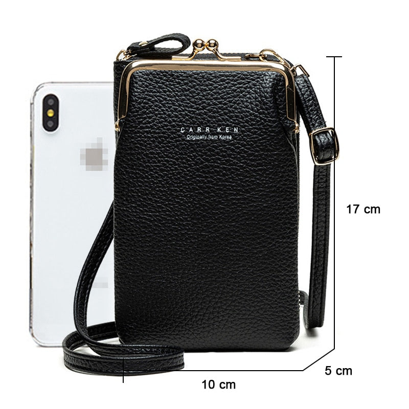 High Quality Phone Bag PU Leather Large Capacity Travel Portable Shoulder Bag Brand Ladies Crossbody Bag Fashion Messenger Bag