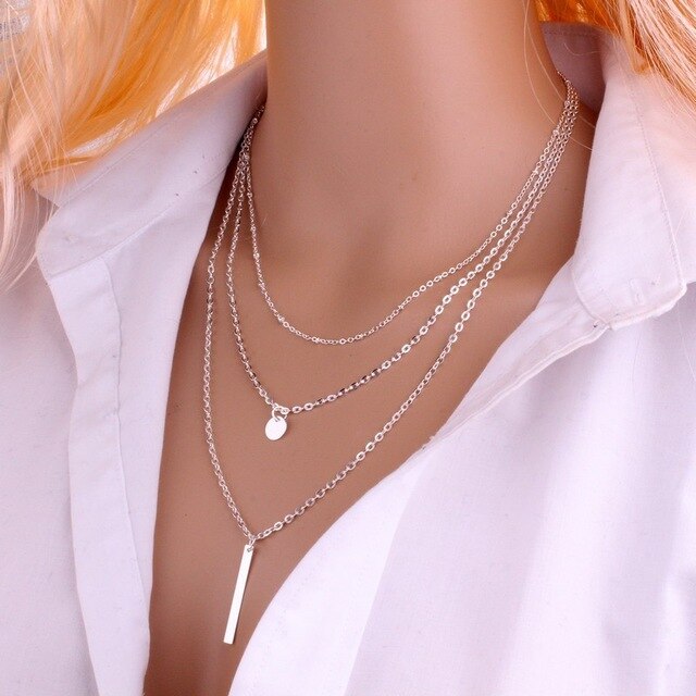 Hot Sale Multi-Layer Leaves Simulated-Pearl Cross Chain Long Gold Necklaces & Pendants Women Gifts Accessories Valentine's Day