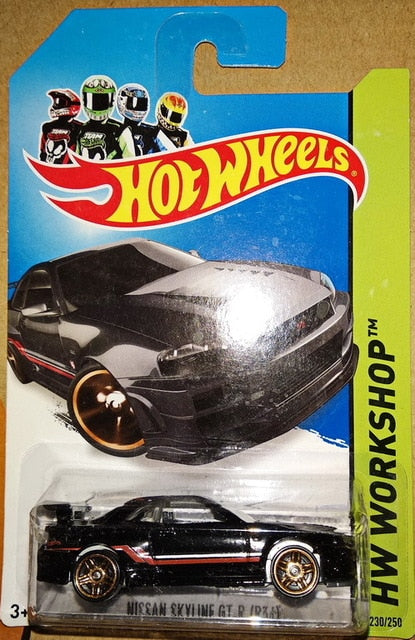 Hot Wheels Cars 1/64  NISSAN SKYLINE GTR R34 Collectors Edition Metal Diecast Model Car Kids Toys