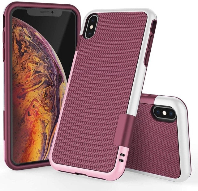 Hybrid Gel Rubber Anti-Slip Protective Case for iPhone 11 12 Pro XS Max Mini X XR 7 8 6 6S Plus SE 2020 Silicon ShockProof Cover
