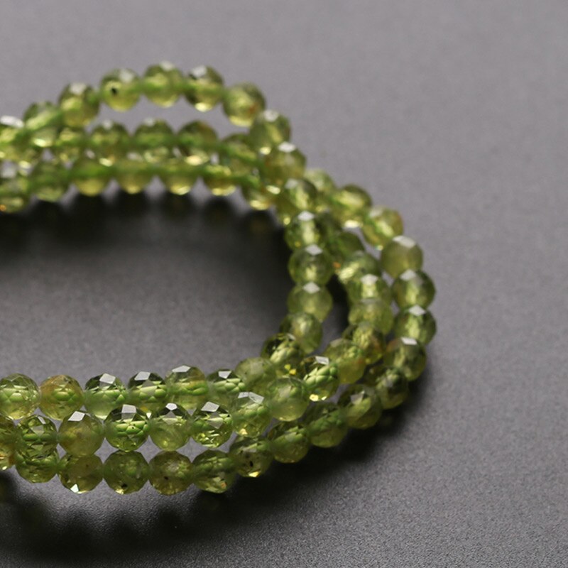 JD Natural Stone Green Peridot Thiny Multilayer Bracelet Gemstone Jewelry Bracelet DIY Bracelet For Woman For Man Wholesale
