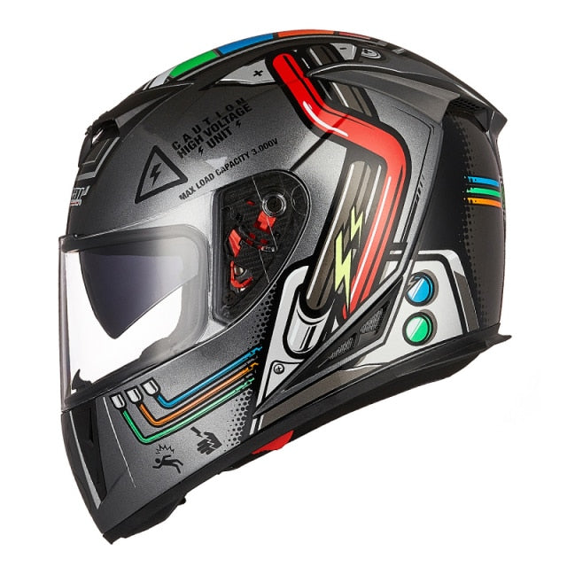 JK310 Racing helmet Modular Dual lens Motorcycle Helmet full face Safe helmets Casco capacete casque moto