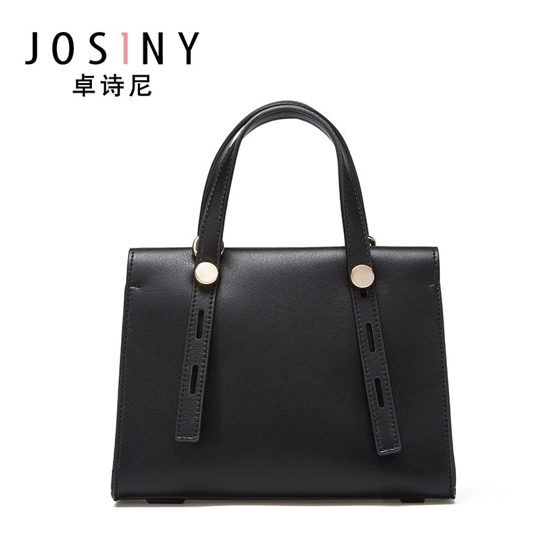 JOSINY Handbag for Women Fashion Exquisite Shopping Bag Retro Casual Women Totes Shoulder Bags Leather Solid Color