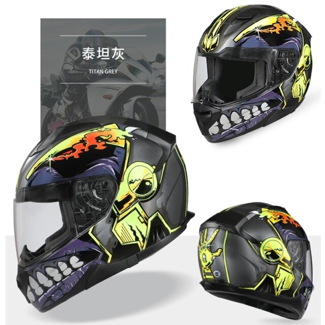 Joker Cosplay Helmet Motorcycle Off-road Professional Full Face Racing Helmet for High risk sports Head Safety Protection X332