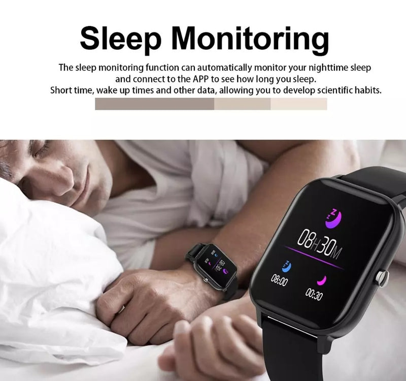 LIGE 2020 New Full touch screen Smart Watch Woman Sport Heart Rate Monitor Waterproof Fitness Smart Watches Men Women Smartwatch