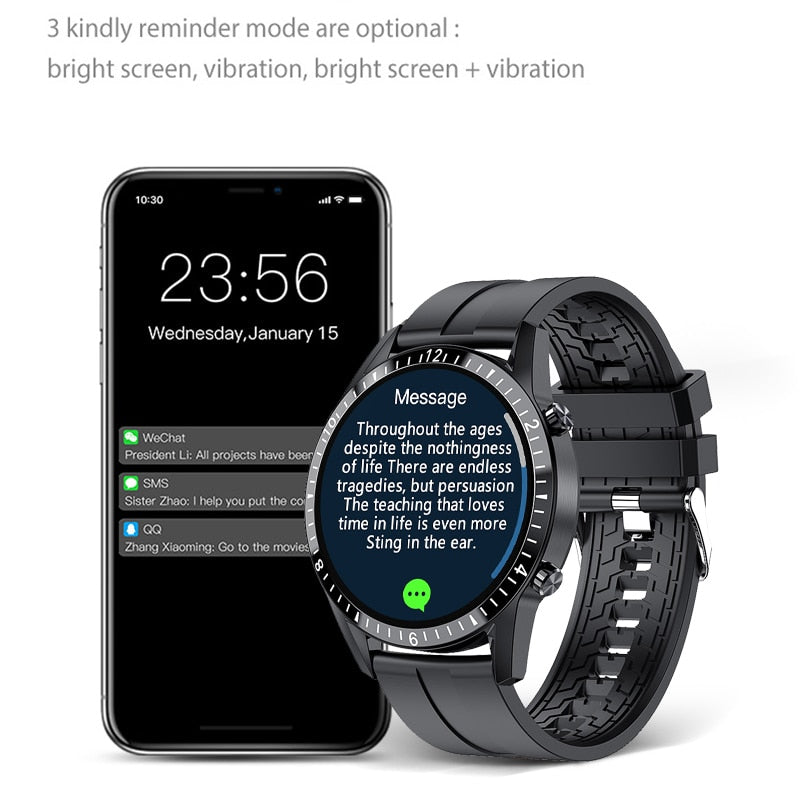 LIGE Bluetooth Phone Smart Watch Men Waterproof Sports Fitness Watch Health Tracker Weather Display 2020 New smartwatch Woman