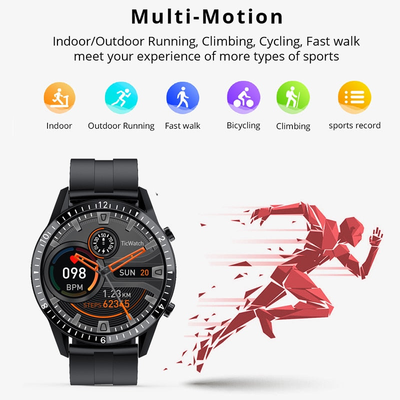 LIGE Bluetooth Phone Smart Watch Men Waterproof Sports Fitness Watch Health Tracker Weather Display 2020 New smartwatch Woman