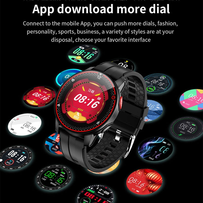 LIGE IP68 Waterproof Smart Watch Men Sports Fitness Tracker Heart Rate Monitor Android IOS Full touch screen Smartwatch Women