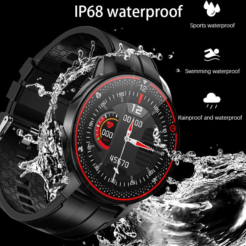 LIGE IP68 Waterproof Smart Watch Men Sports Fitness Tracker Heart Rate Monitor Android IOS Full touch screen Smartwatch Women