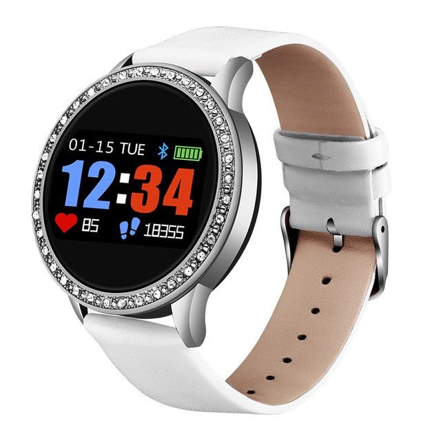 LIGE Luxury Smart Watch Women IP67 Waterproof Sport Fitness Tracker For Android IOS Reloj inteligente Ceramic Strap smartwatch