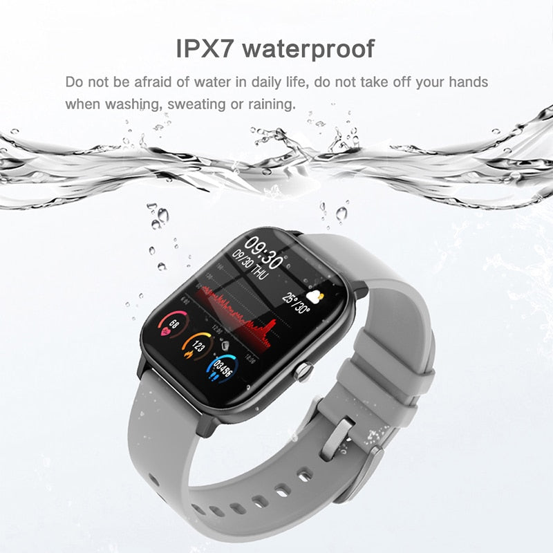 LIGE New P8 1.4 inch Full Touch Women Digital Watches Waterproof Sports For xiaomi iPhone Multifunctional  Electronic Watch Men