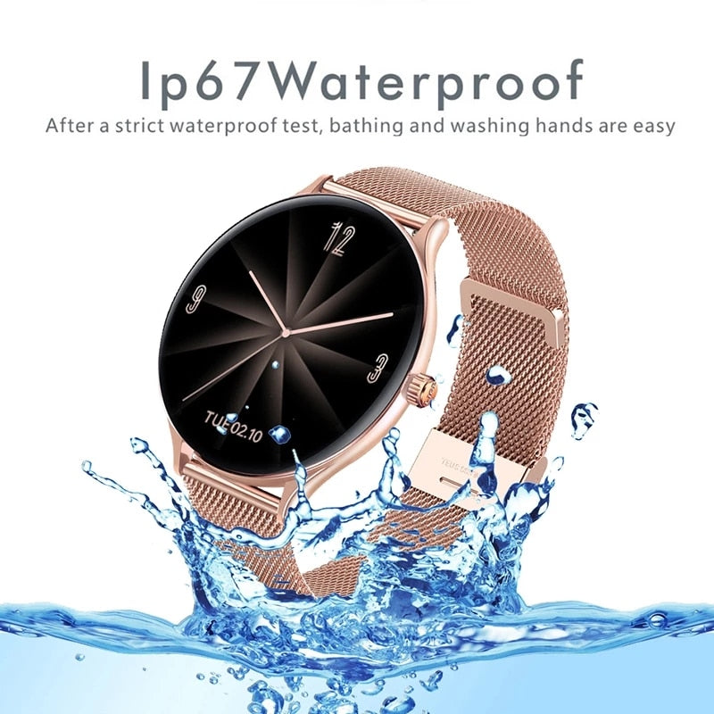 LIGE2020 New Full screen touch Ladies Smart watch Waterproof bracelet Heart rate Monitoring sleep monitoring smart watch Xiaomi