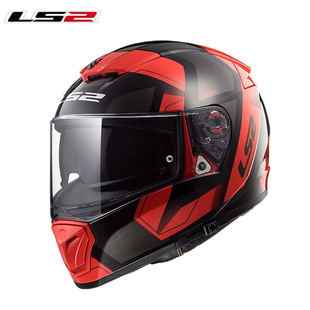 LS2 FF390 Breaker Split Motorcycle Helmets with inner sun shield Chrome Full face racing motorbike helmets DOT  moto helmets