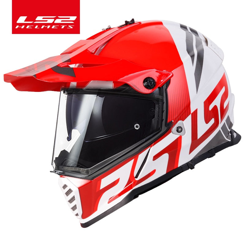 LS2 PIONEER EVO off-road motorcycle helmet double lens ls2 mx436 motocross helmets capacete casco casque