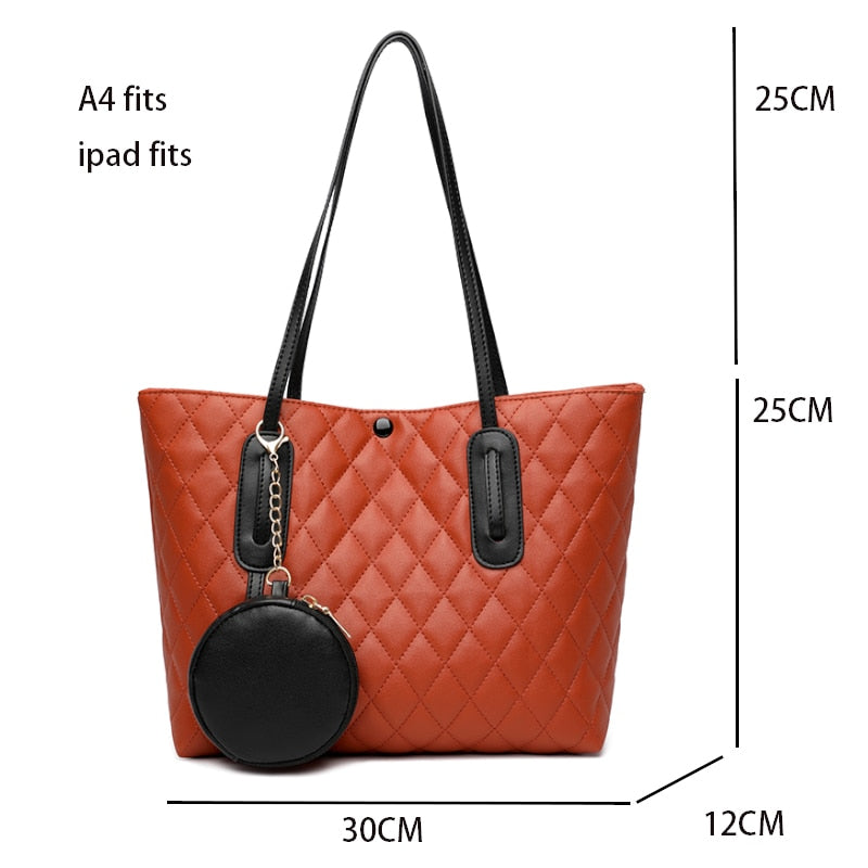 Large Women's Bag Leather Casual Tote Bag Luxury Handbags Women Bags Designer Bags for Women 2020 Trend Shoulder Bag Shopper New