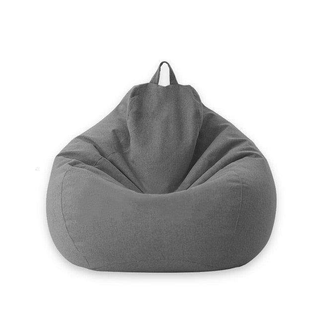 Lazy BeanBag Sofa Cover Chairs Cover without Filler Linen Cloth Lounger Seat Bean Bag Asiento Couch Tatami Living Room Furniture
