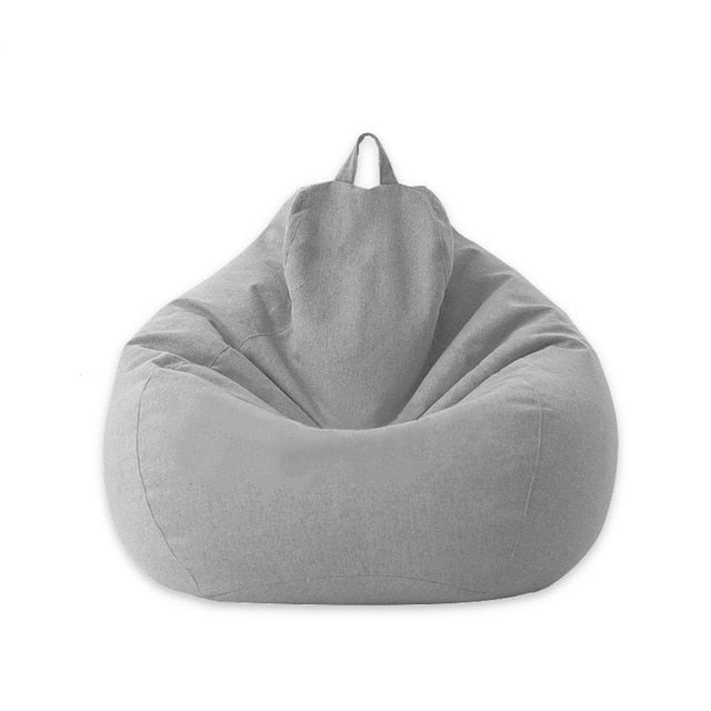 Lazy BeanBag Sofa Cover Chairs Cover without Filler Linen Cloth Lounger Seat Bean Bag Asiento Couch Tatami Living Room Furniture