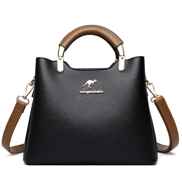 Leather Casual Crossbody Bags for Women Mini Ladies Luxury Designer Tote Handbag Top Handle High Quality Shoulder Bag Sac A Main