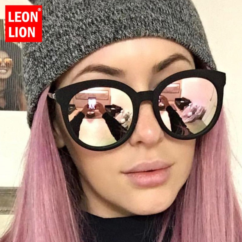 LeonLion 2019 Vintage Luxury Women Sunglasses Candy Color Lens Eyeglasses Classic Retro Outdoor Oculos De Sol Feminino UV400