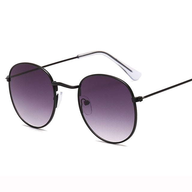 LeonLion 2021 Fashion Retro Sunglasses Men Round Vintage Glasses for Men/Women Luxury Sunglasses Men Small Lunette Soleil Homme