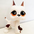 Lps Real Rare Pet Shop One Piece Toys Lovely Rare Black Cat Blue Eyes White Pink Glitter Kitten Animals Kids Gift free shipping