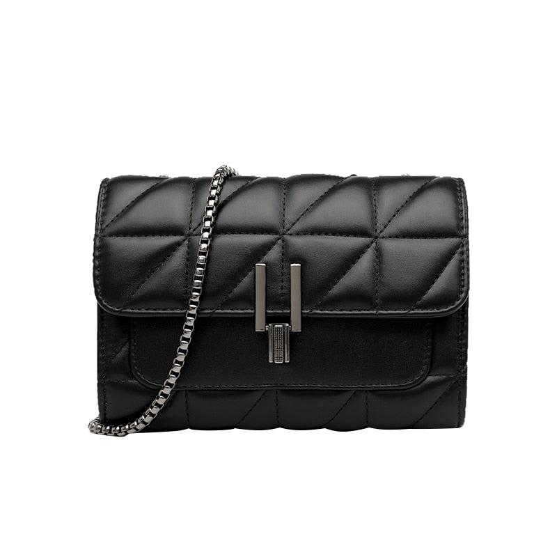 Luxury Designer Bags Women Leather  Chain Crossbody Bags For Women Handbags Shoulder Bags Messenger Female Za Clutch