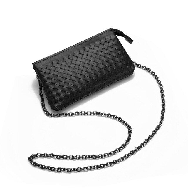 Luxury Handbags Women Bags Designer Women Crossbody MiNi Wallet Mobile phone bag Purse Cow Leather woven chain bags