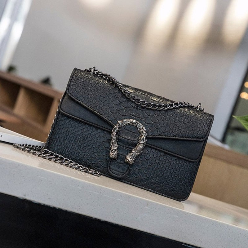 Luxury Women Handbags Top Quality PU Leather Women's Designer Brand Shoulder Crossbody Bag And Purses Female Chain Messenger Bag